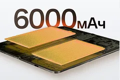 Аккумулятор 6000 мАч, зарядка 80 Вт